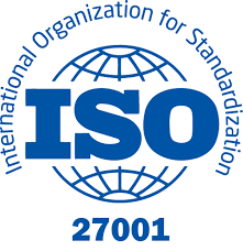 The logo for ISO 27001
